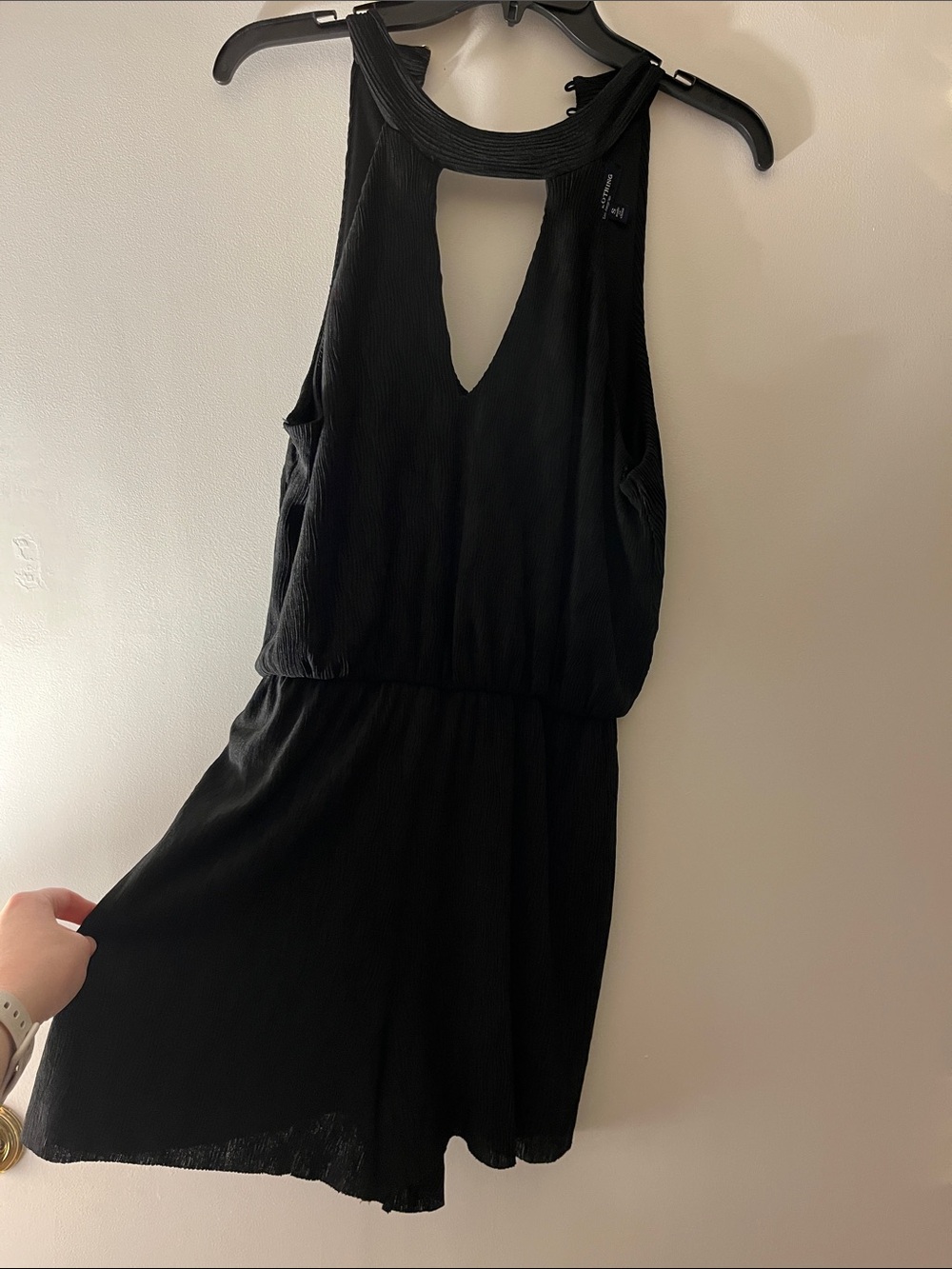 Black Sleeveless Romper